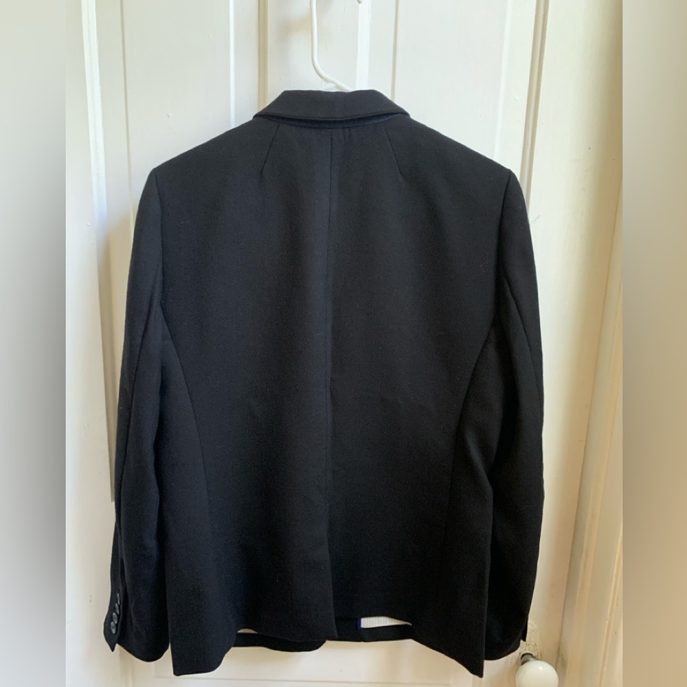 J Crew Regent Blazer Black Wool Size 8 - Picture 4 of 9